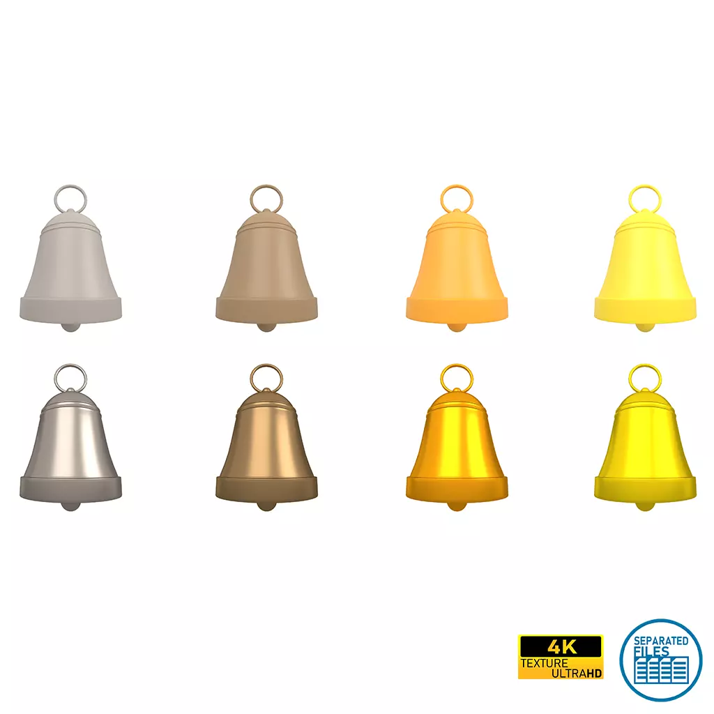 Bell V2 Pack 01 Low-poly 3D model_0