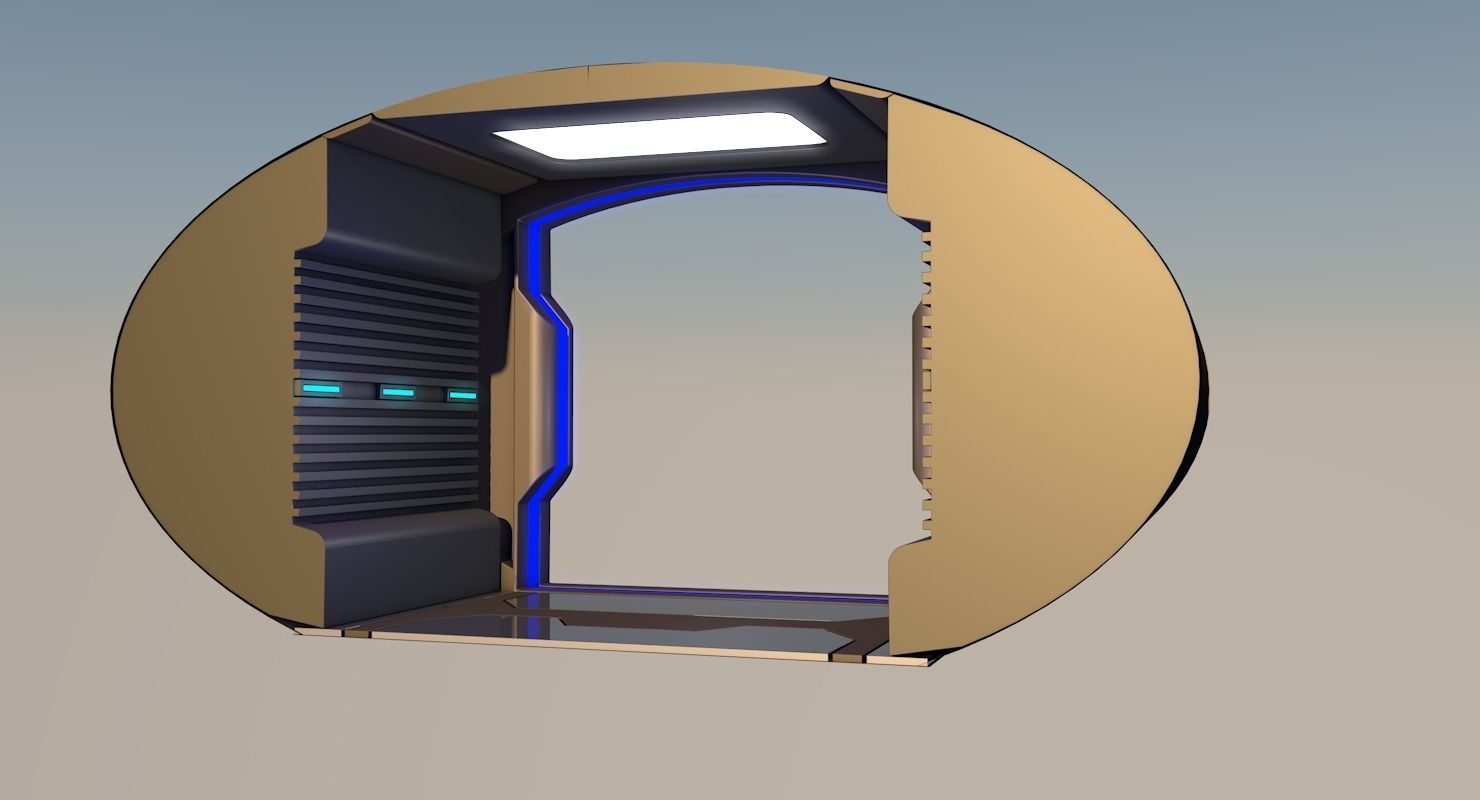 Sci Fi Corridor   3D model_7