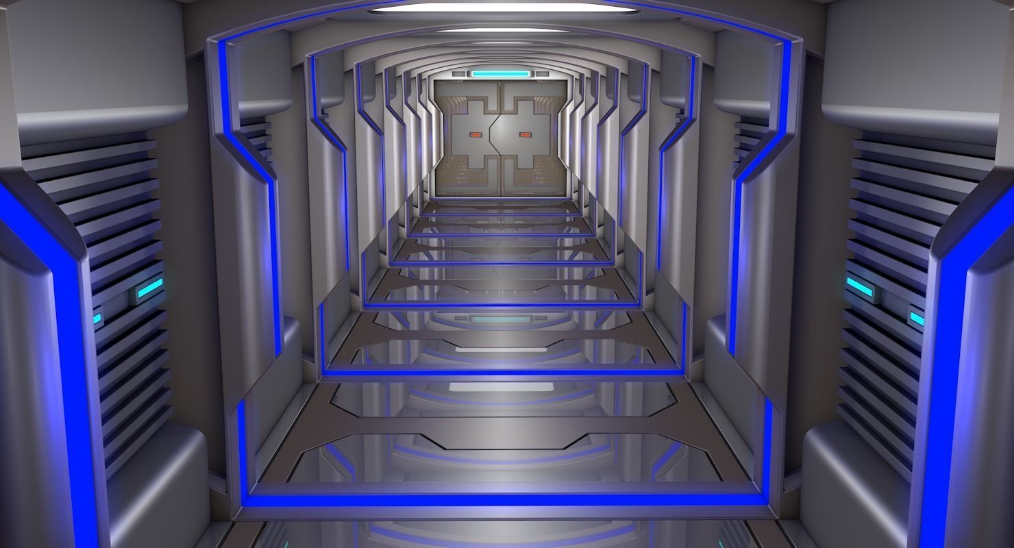 Sci Fi Corridor   3D model_4