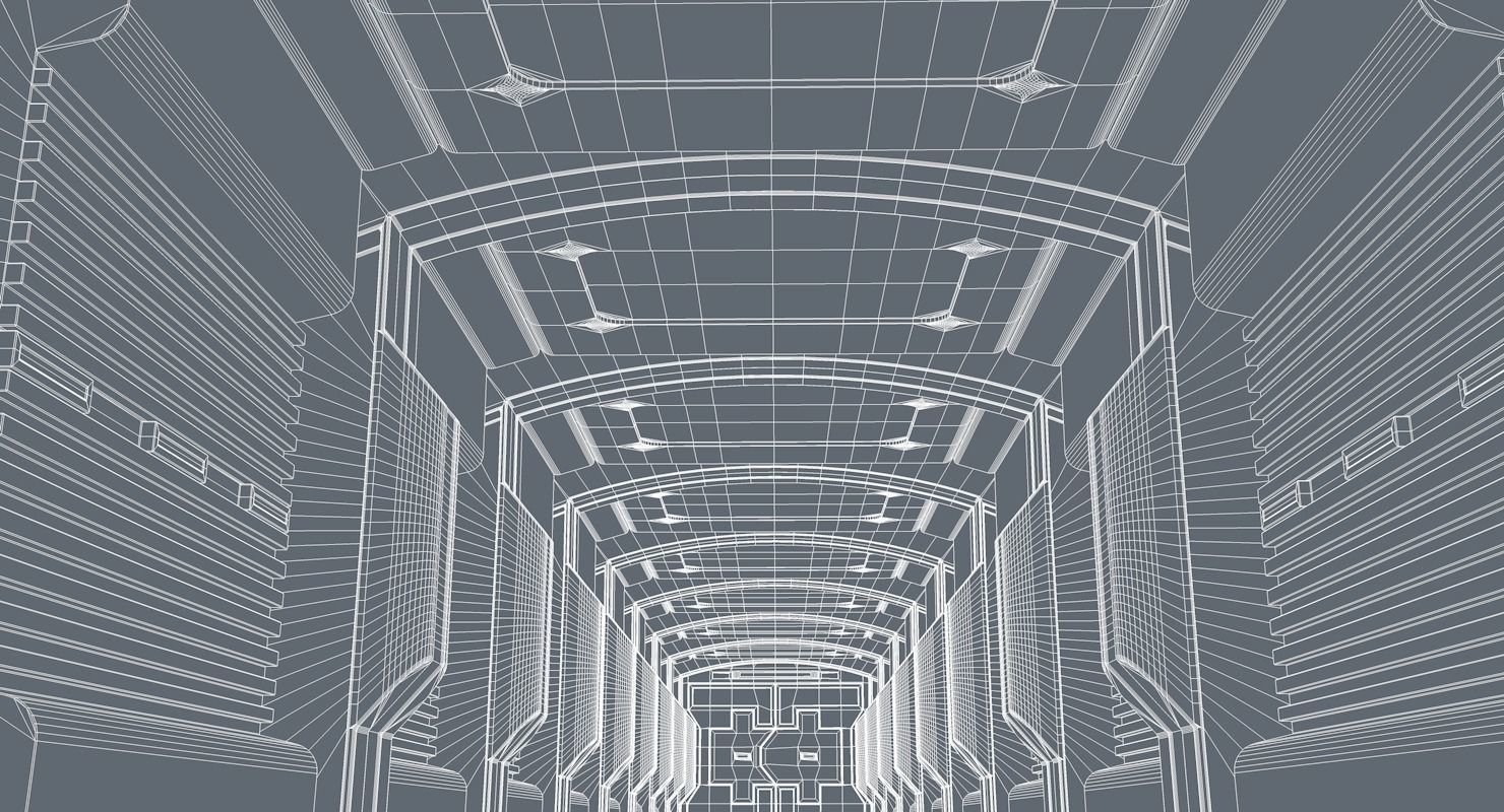 Sci Fi Corridor   3D model_12