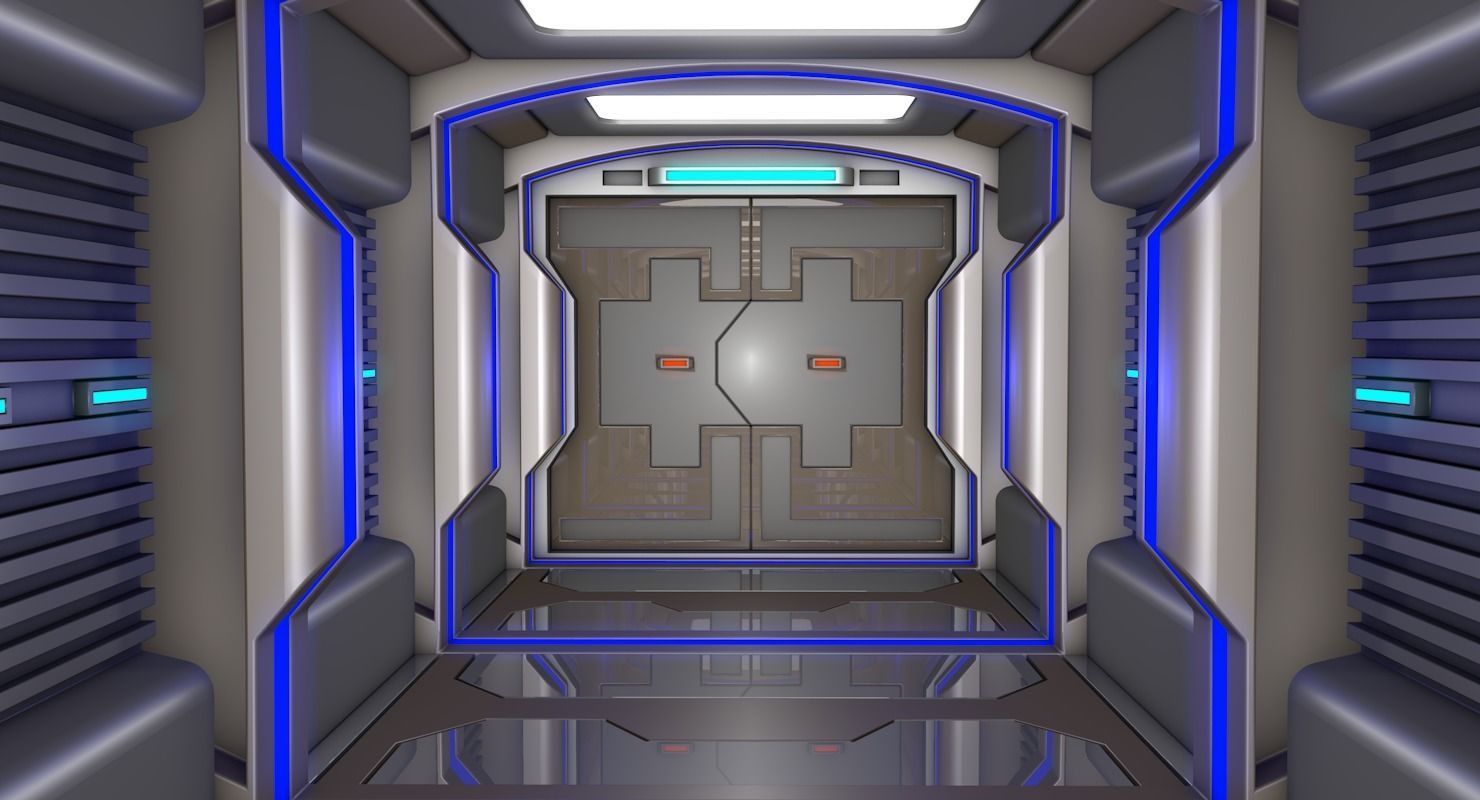 Sci Fi Corridor   3D model_6