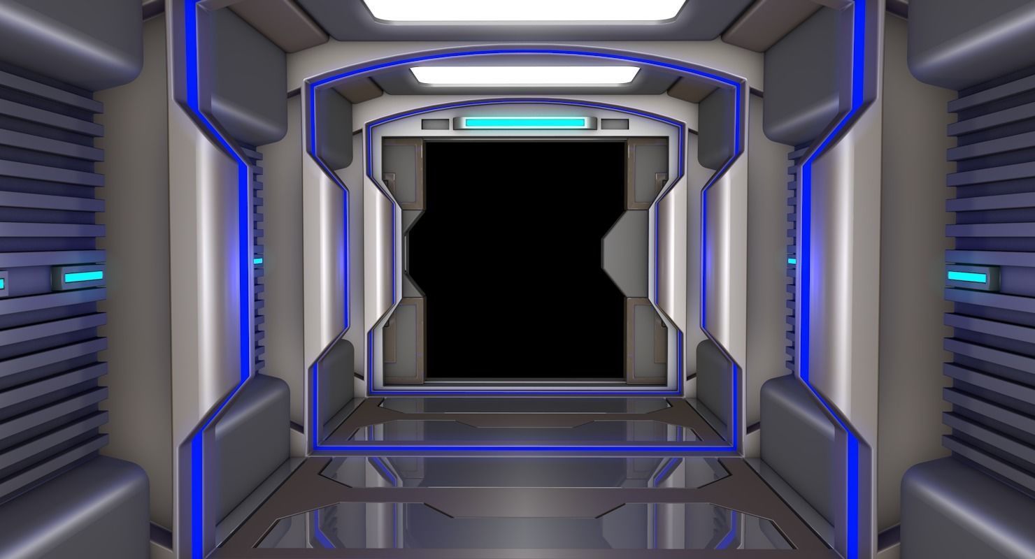 Sci Fi Corridor   3D model_5