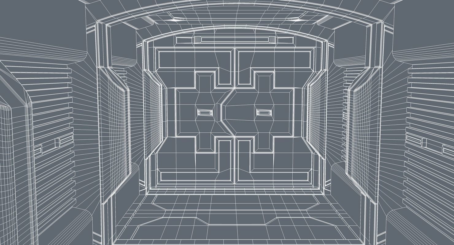 Sci Fi Corridor   3D model_14