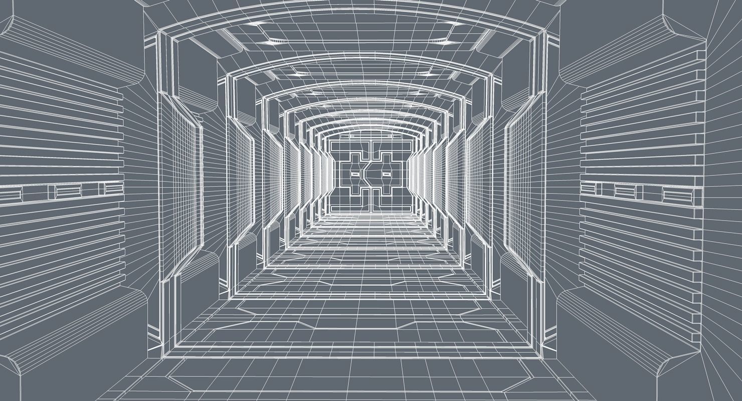 Sci Fi Corridor   3D model_9