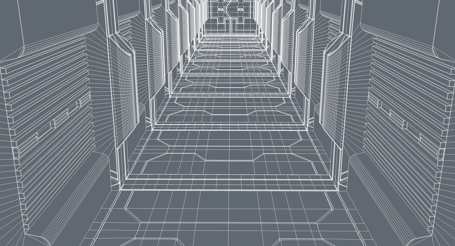Sci Fi Corridor   3D model_13