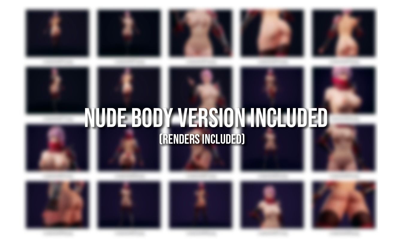 Warrior Ninja  - Unreal Game Ready Model Low-poly 3D model_49