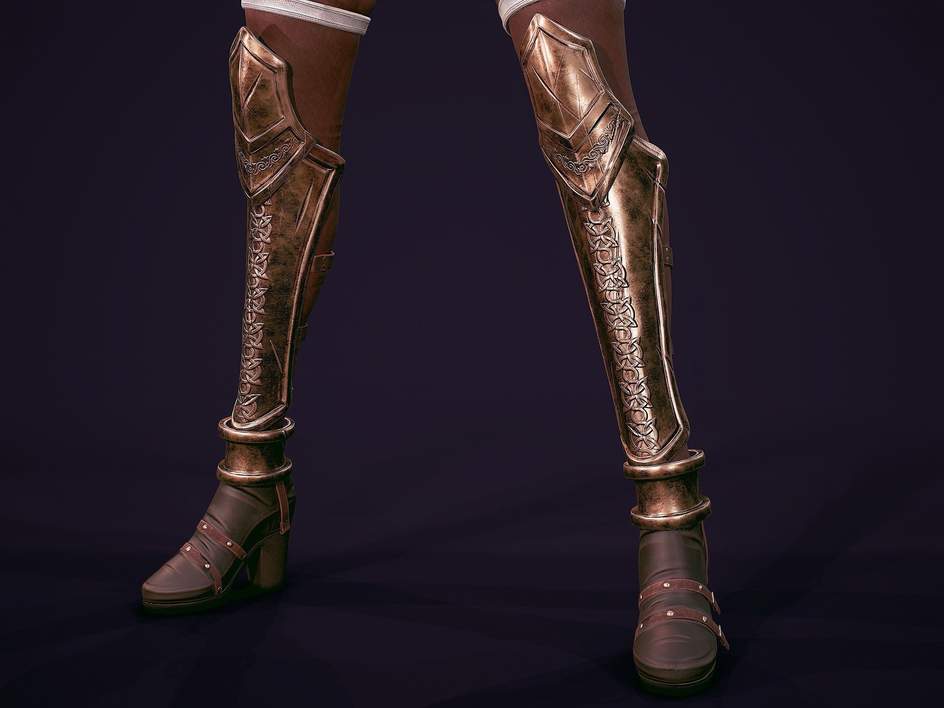 Warrior Ninja  - Unreal Game Ready Model Low-poly 3D model_35