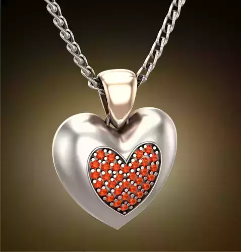 Heart in Heart Pendant