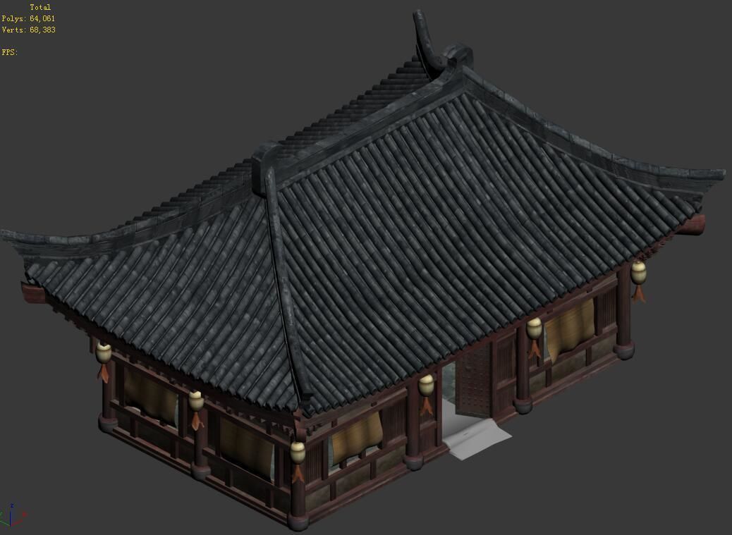 Architecture-Desert-Chinese Ancient Architecture 12 3D model_2