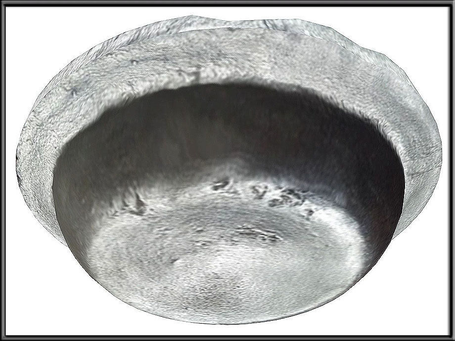 Medieval deep plate Low-poly 3D model_2