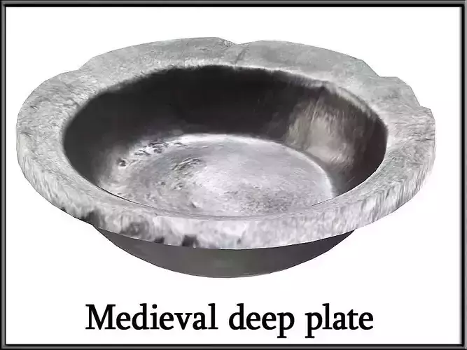 Medieval deep plate