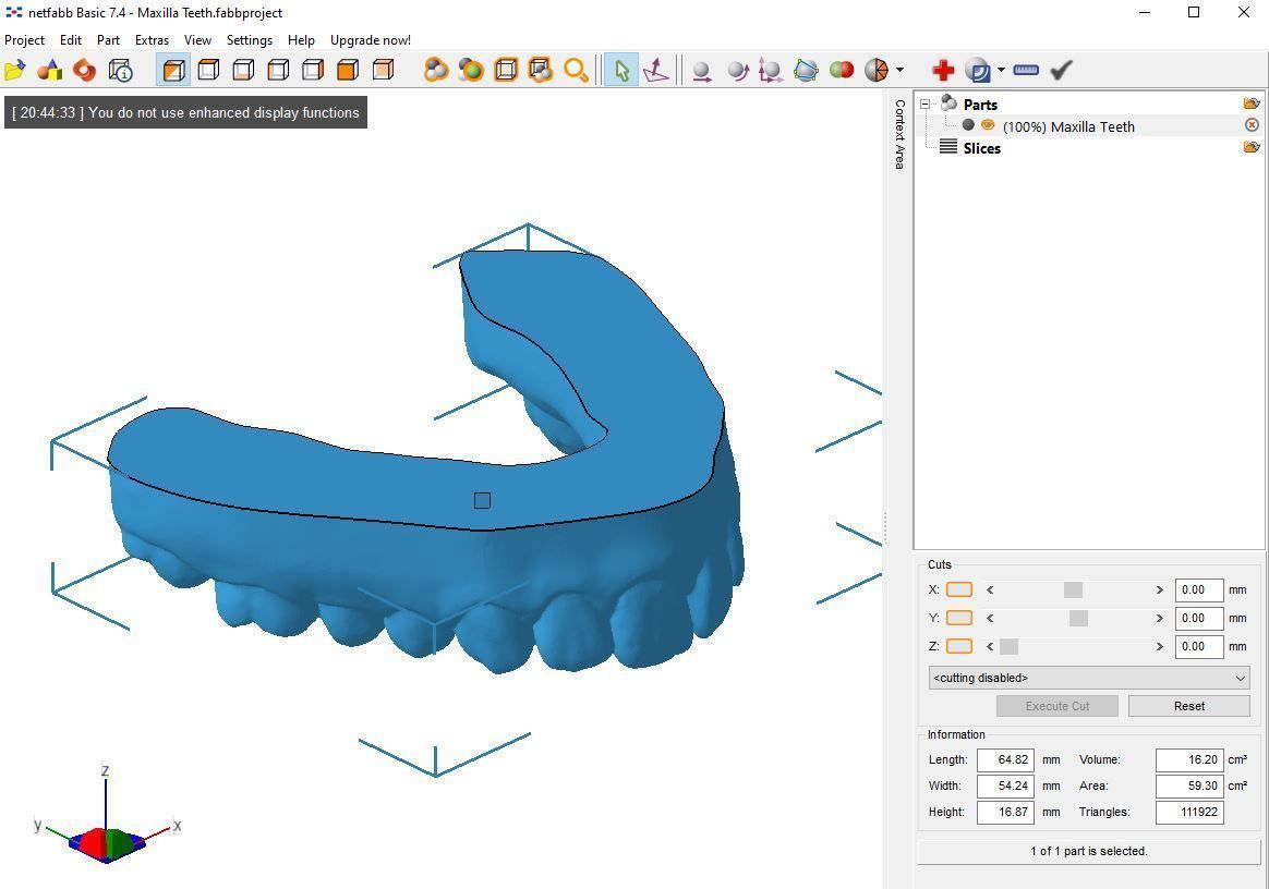 Human Teeth with Base -  3D print model_10
