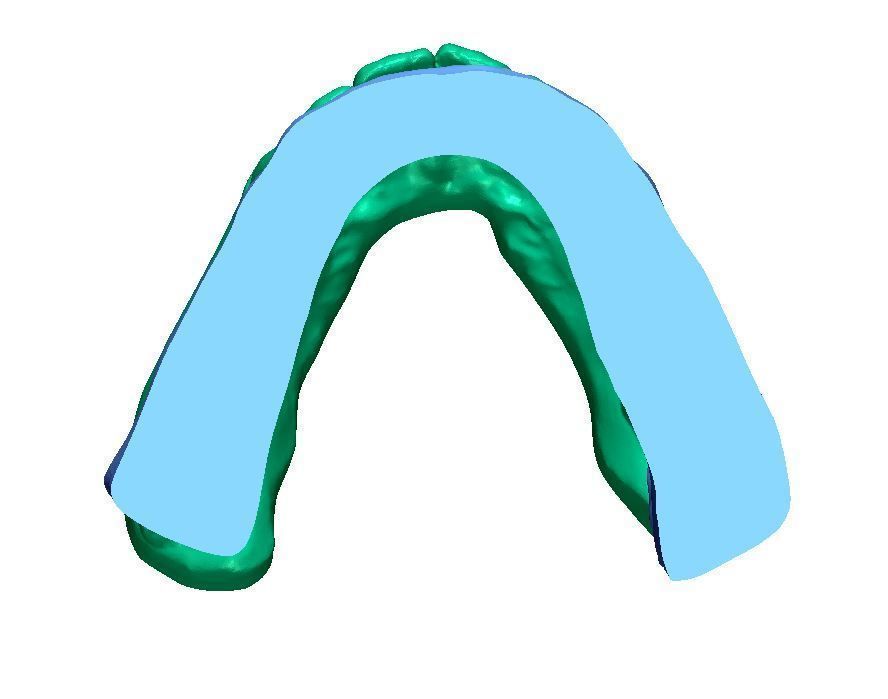 Human Teeth with Base -  3D print model_5