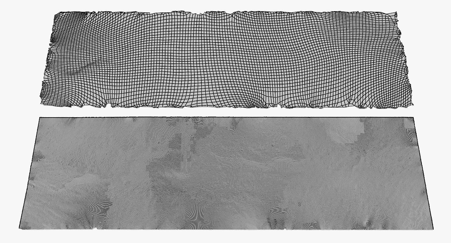 Damaged Road Low-poly 3D model_9