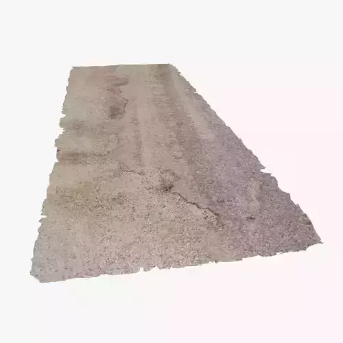 Damaged Road Low-poly 3D model