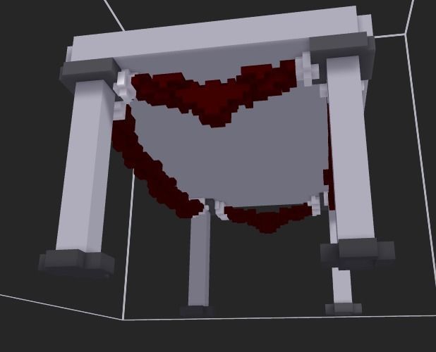  Table with vase for museum and decor Low-poly 3D model_1