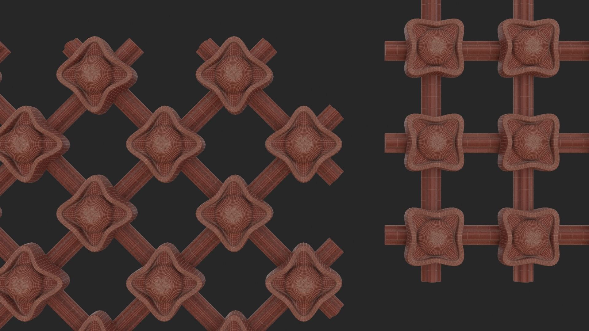 Modular Ornament Grids  3D print model_5