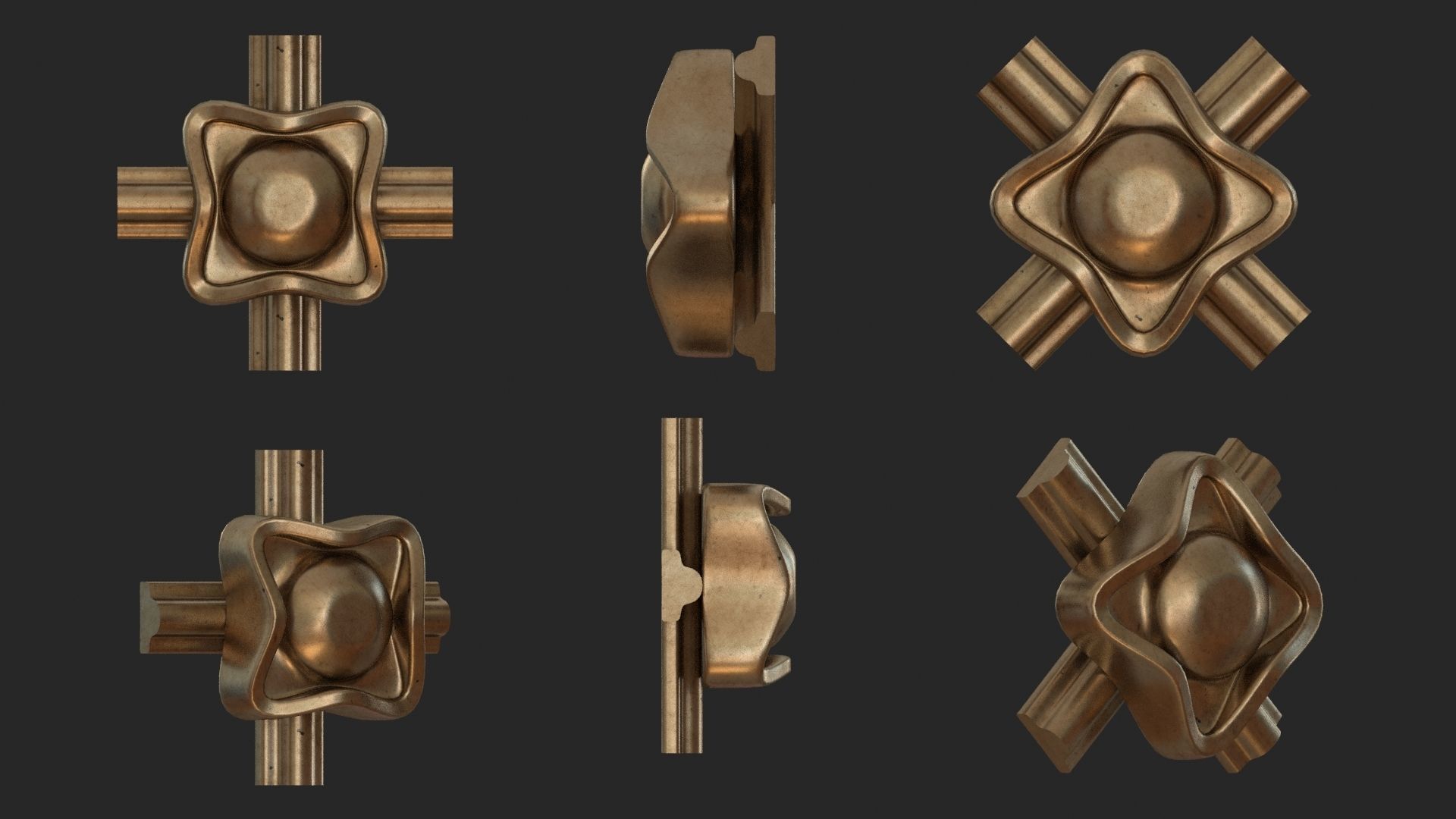 Modular Ornament Grids  3D print model_1