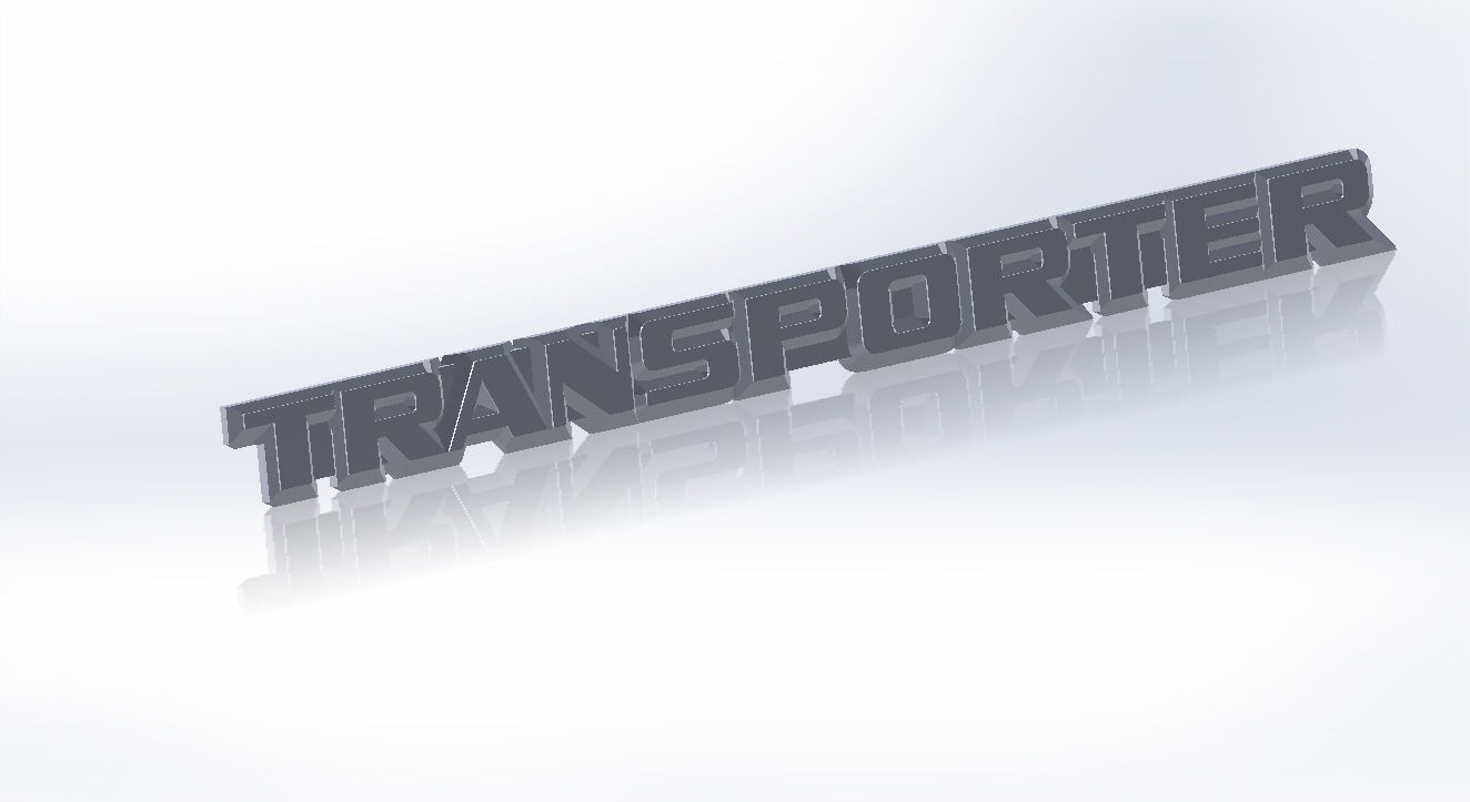Logo Volkswagen and Transporter car modification 3D print model_5