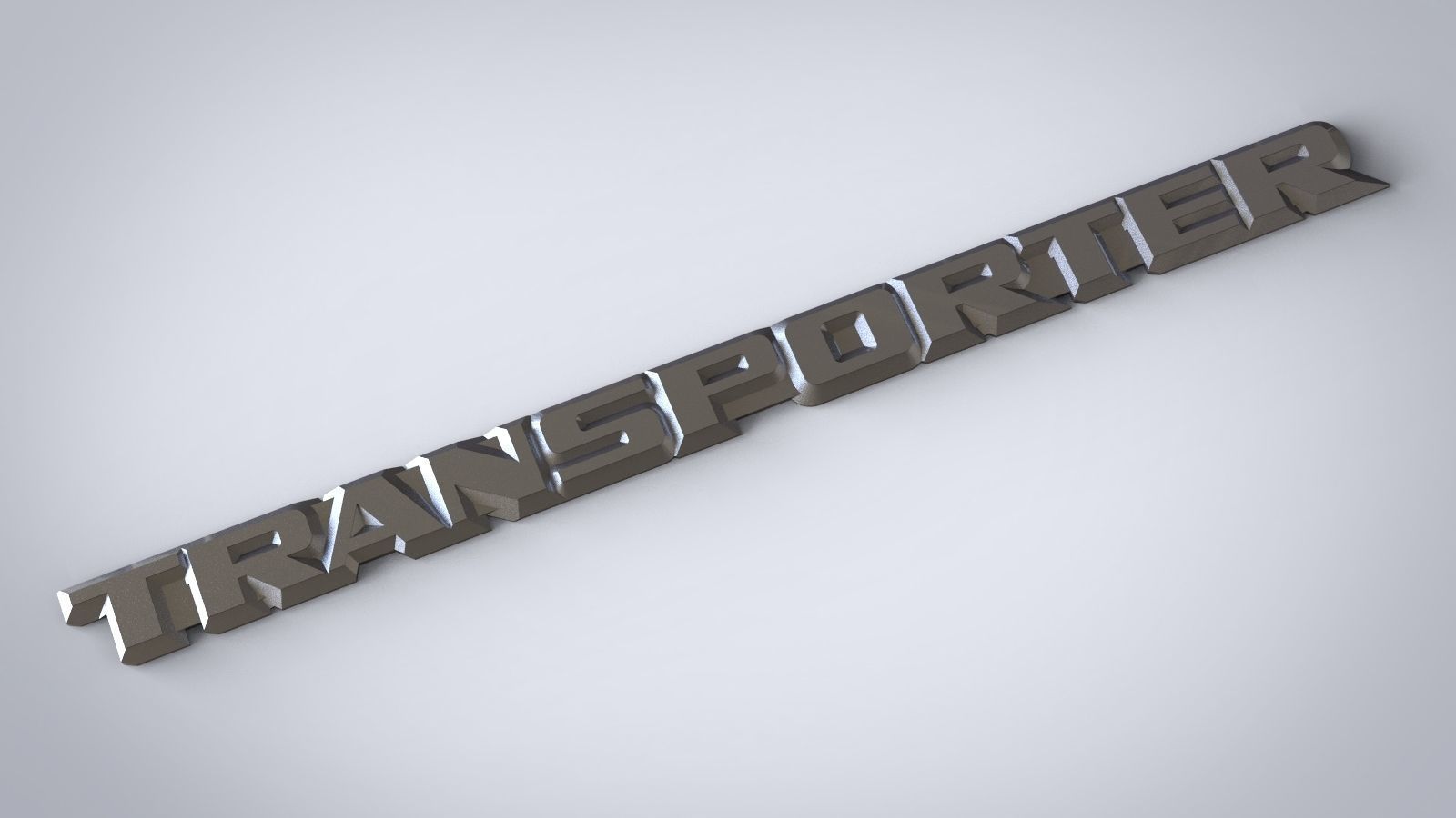 Logo Volkswagen and Transporter car modification 3D print model_3