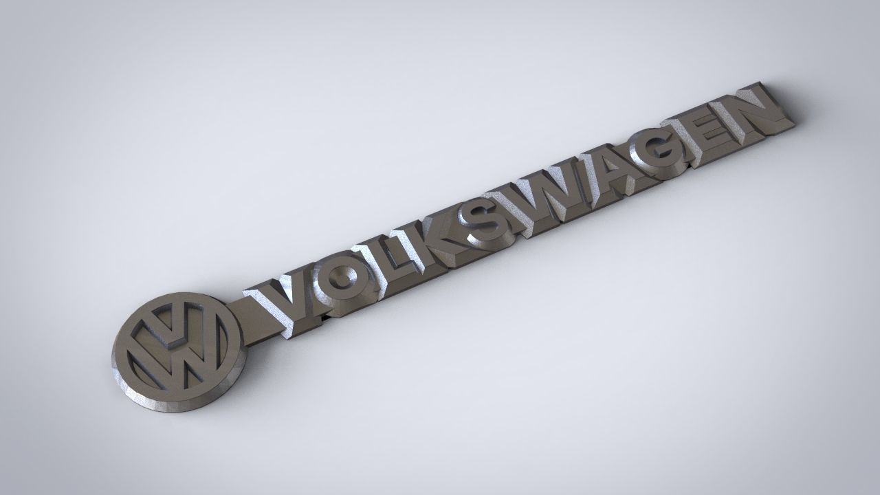 Logo Volkswagen and Transporter car modification 3D print model_1