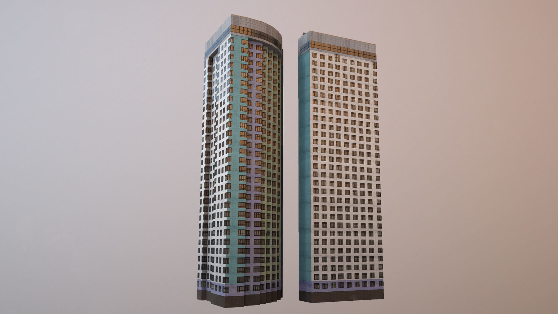 MSK Building 22 Low-poly 3D model_12