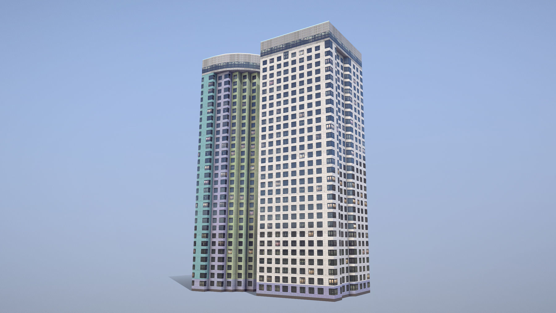 MSK Building 22 Low-poly 3D model_2