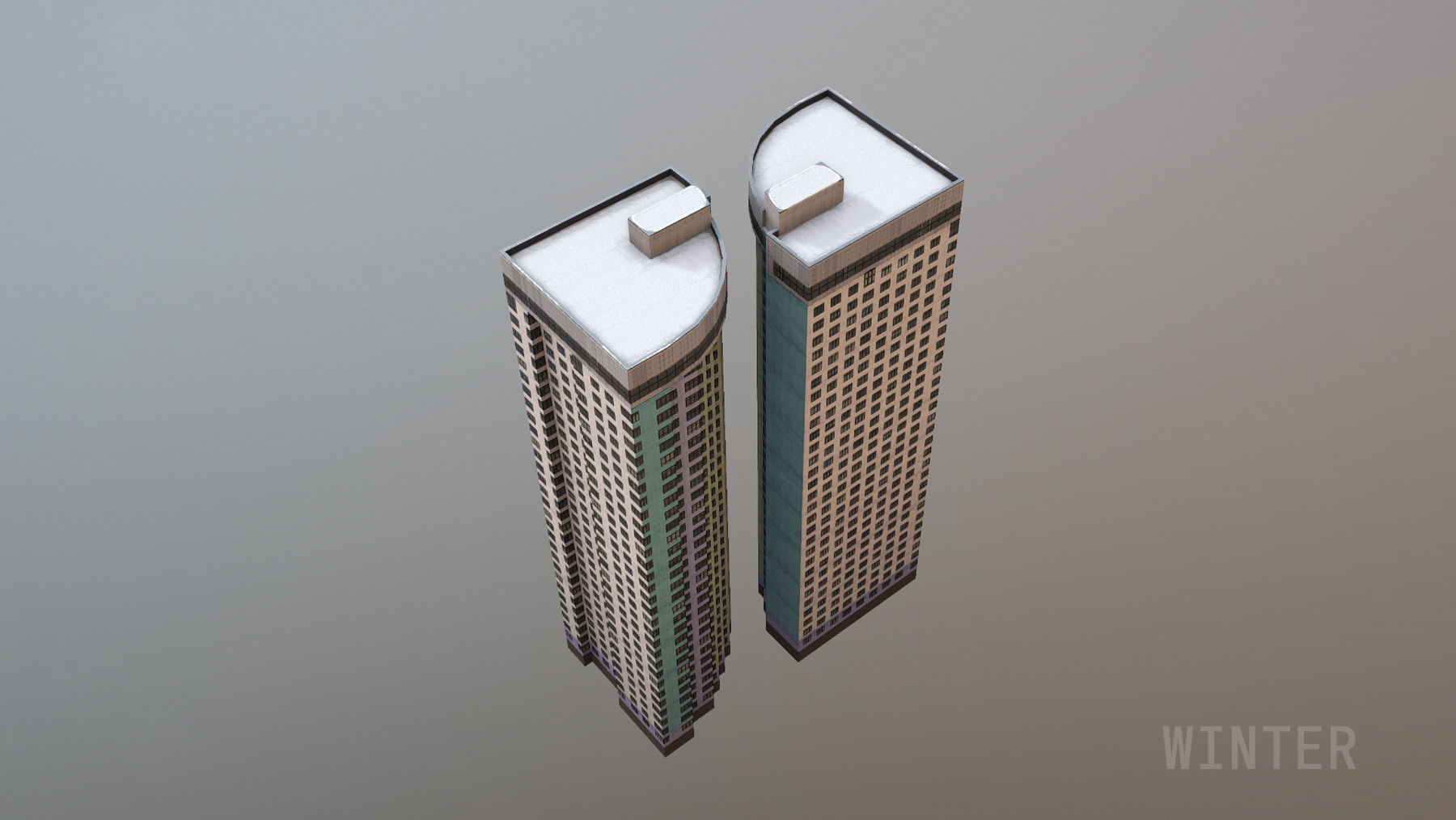 MSK Building 22 Low-poly 3D model_14