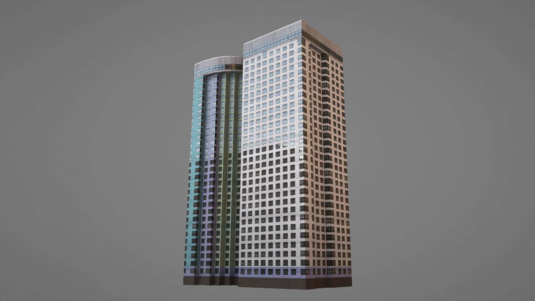 MSK Building 22 Low-poly 3D model_9