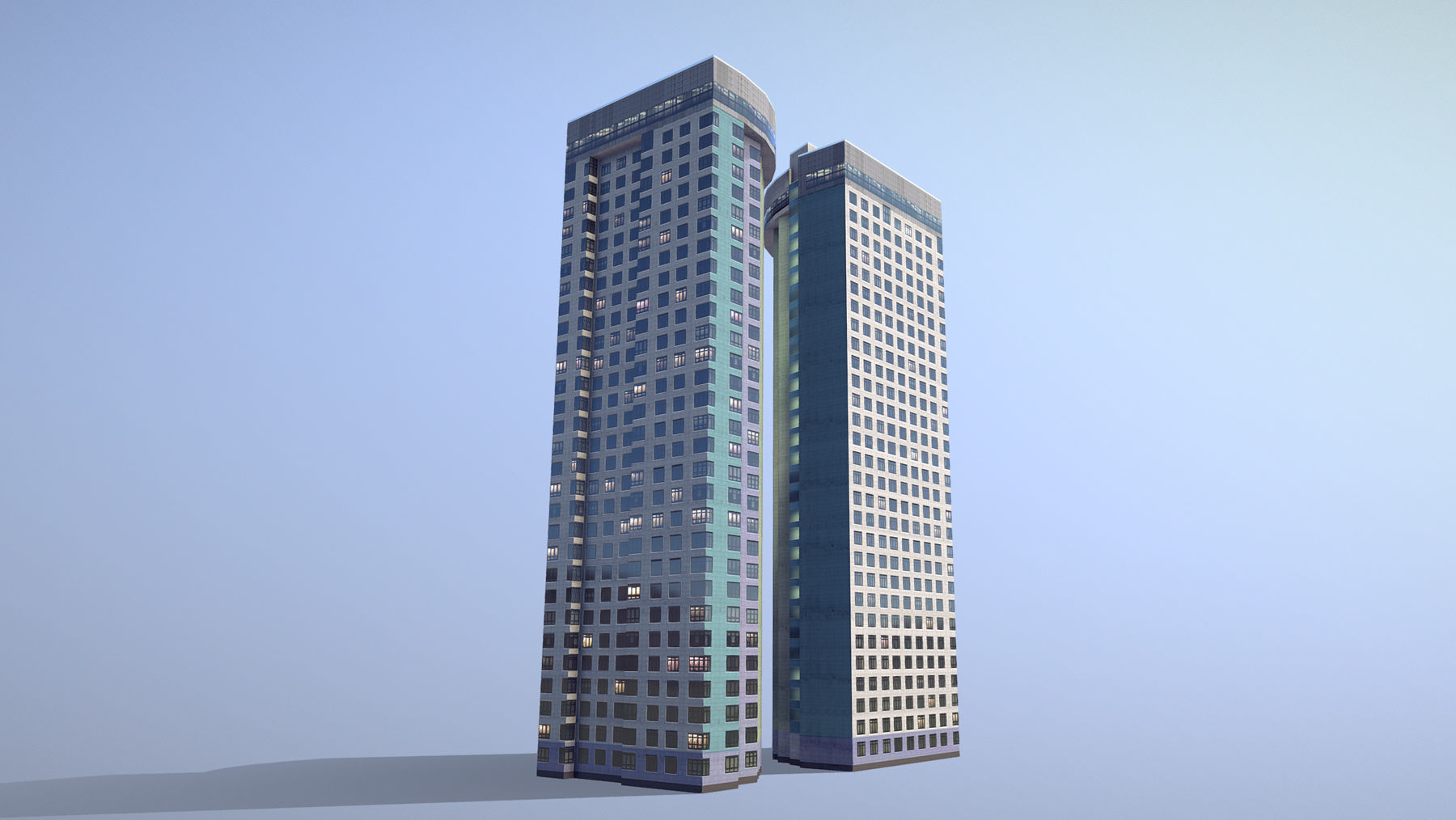 MSK Building 22 Low-poly 3D model_1