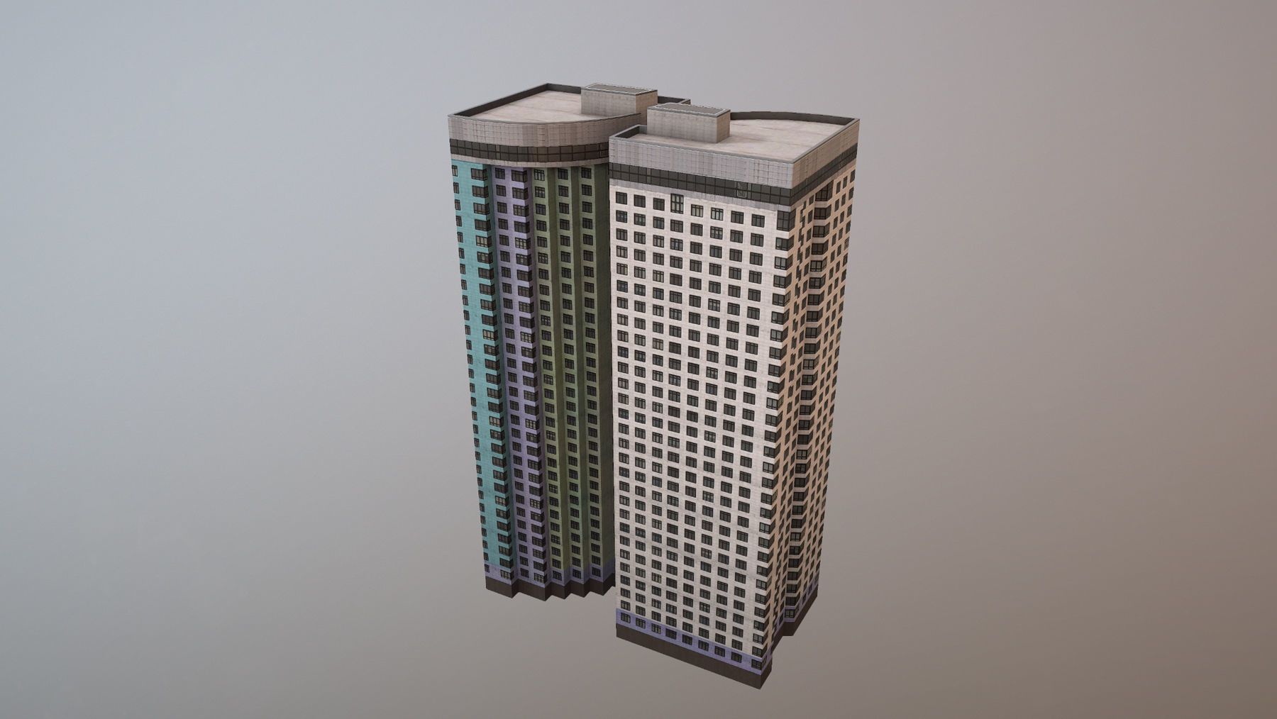 MSK Building 22 Low-poly 3D model_13