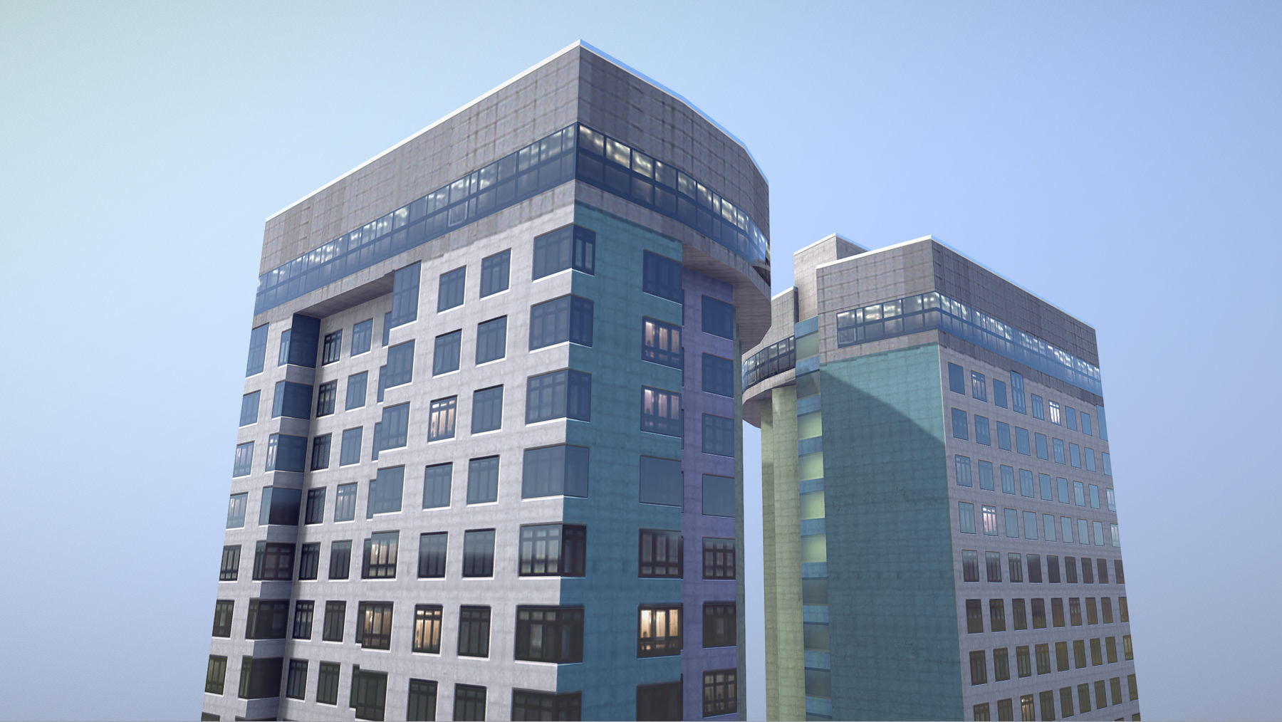 MSK Building 22 Low-poly 3D model_6