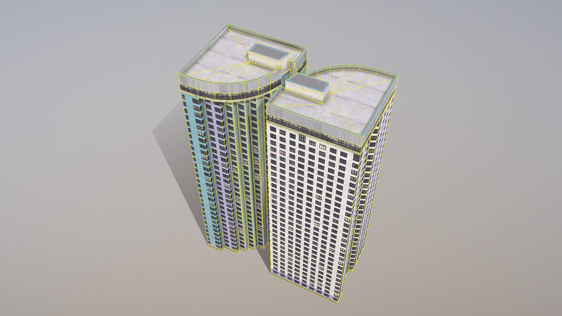 MSK Building 22 Low-poly 3D model_19