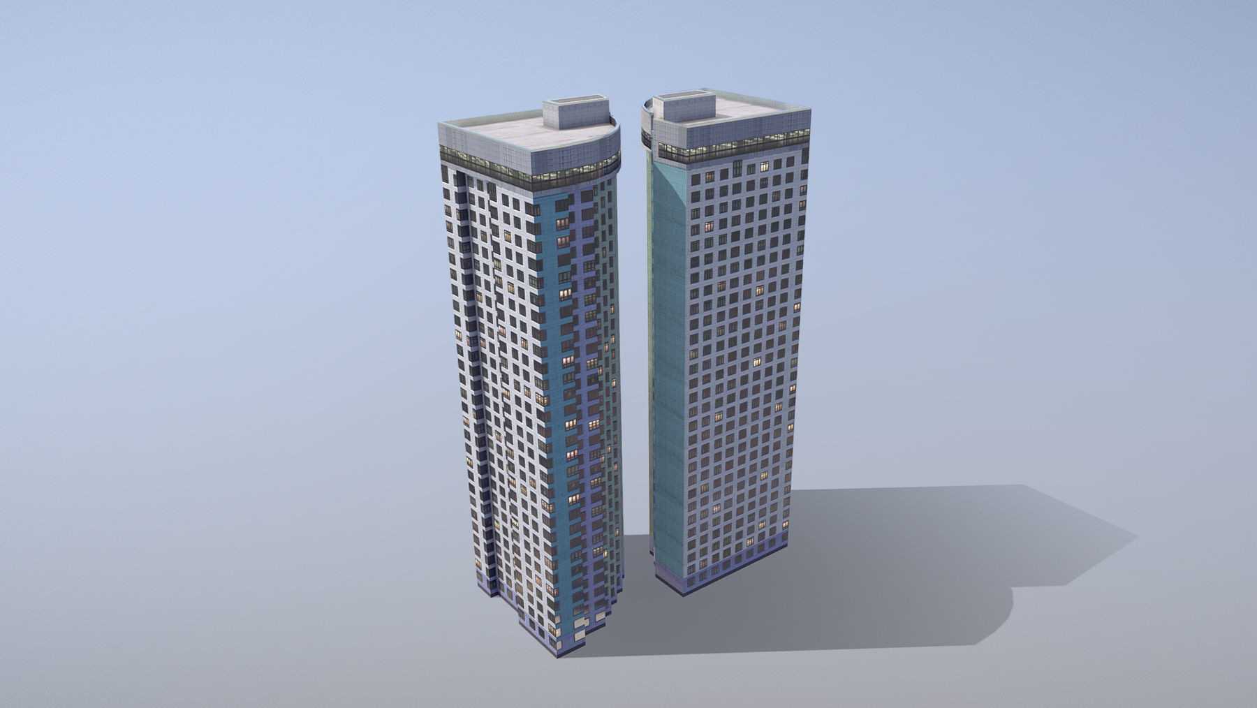 MSK Building 22 Low-poly 3D model_4