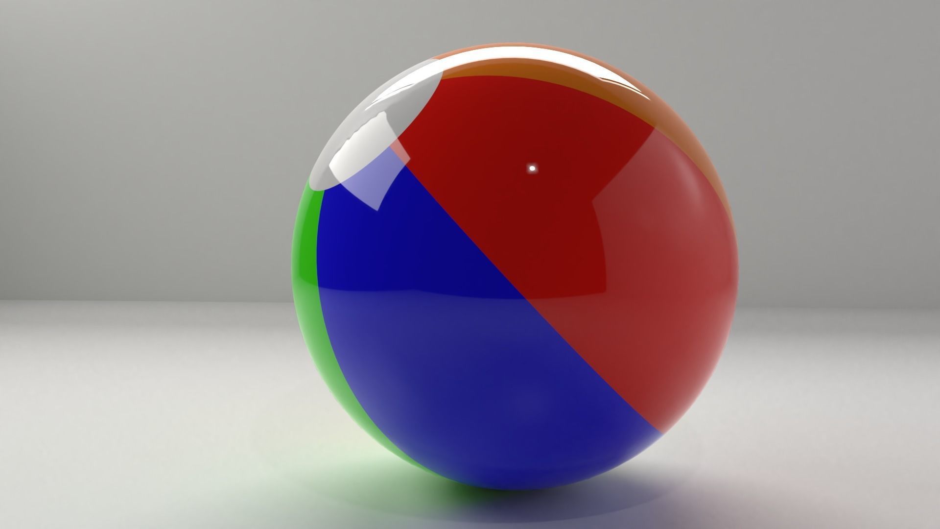 Beach Ball 3D model_1