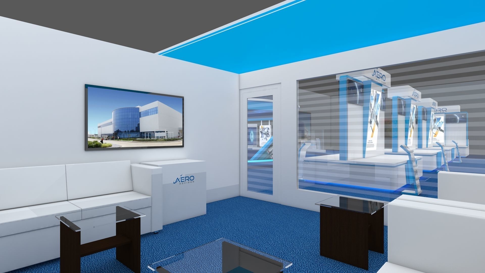 Exhibition Booth 3D model_14