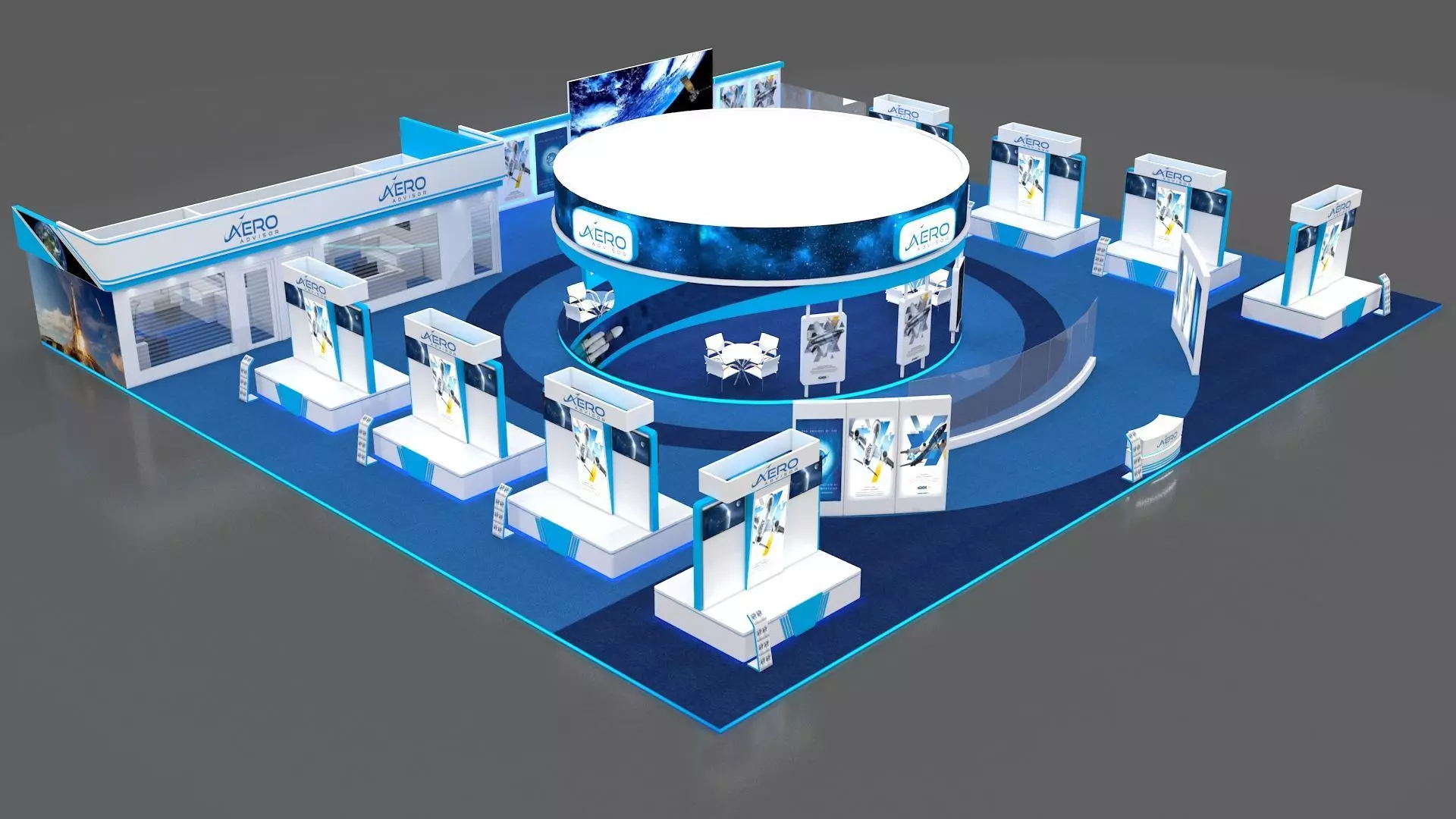 Exhibition Booth 3D model_0