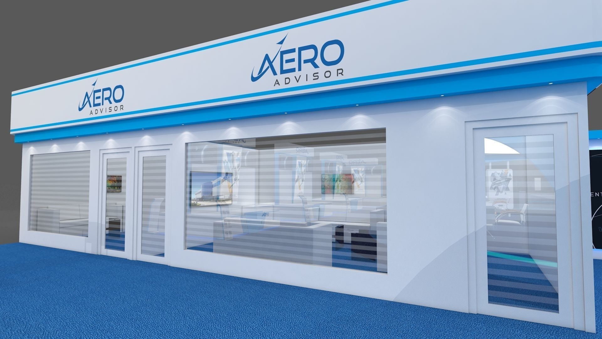 Exhibition Booth 3D model_17