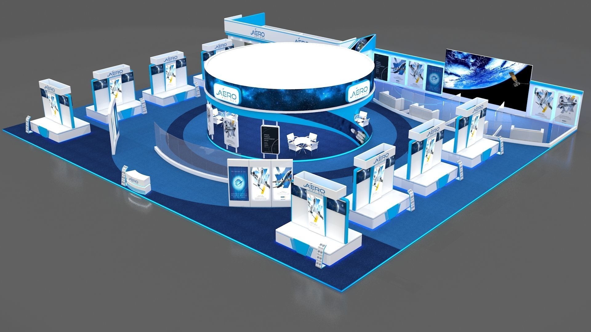 Exhibition Booth 3D model_1