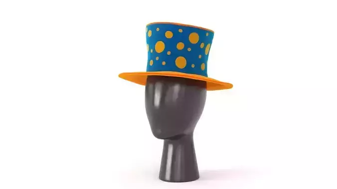 Clown Hat 03 Low-poly 3D model