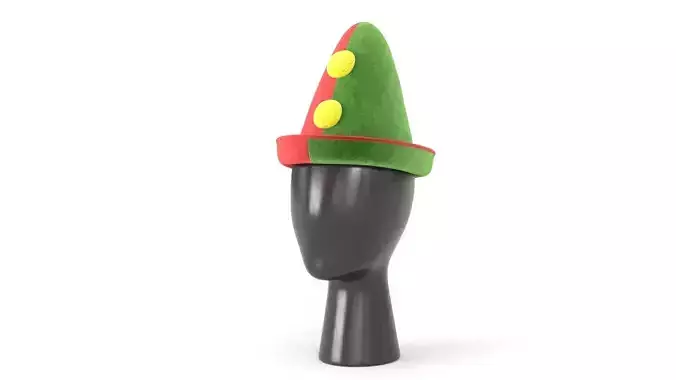 Clown Hat 05 Low-poly 3D model