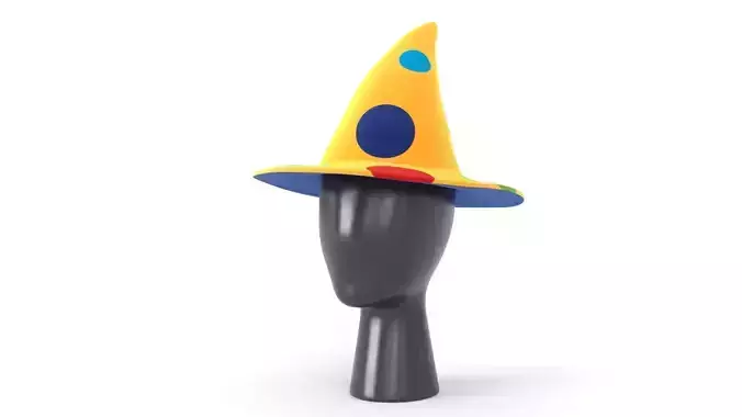 Clown Hat 06 Low-poly 3D model