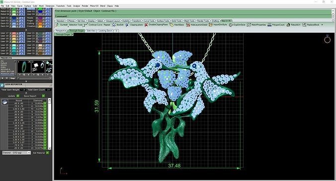 Hummingbirds pendant 3D print model