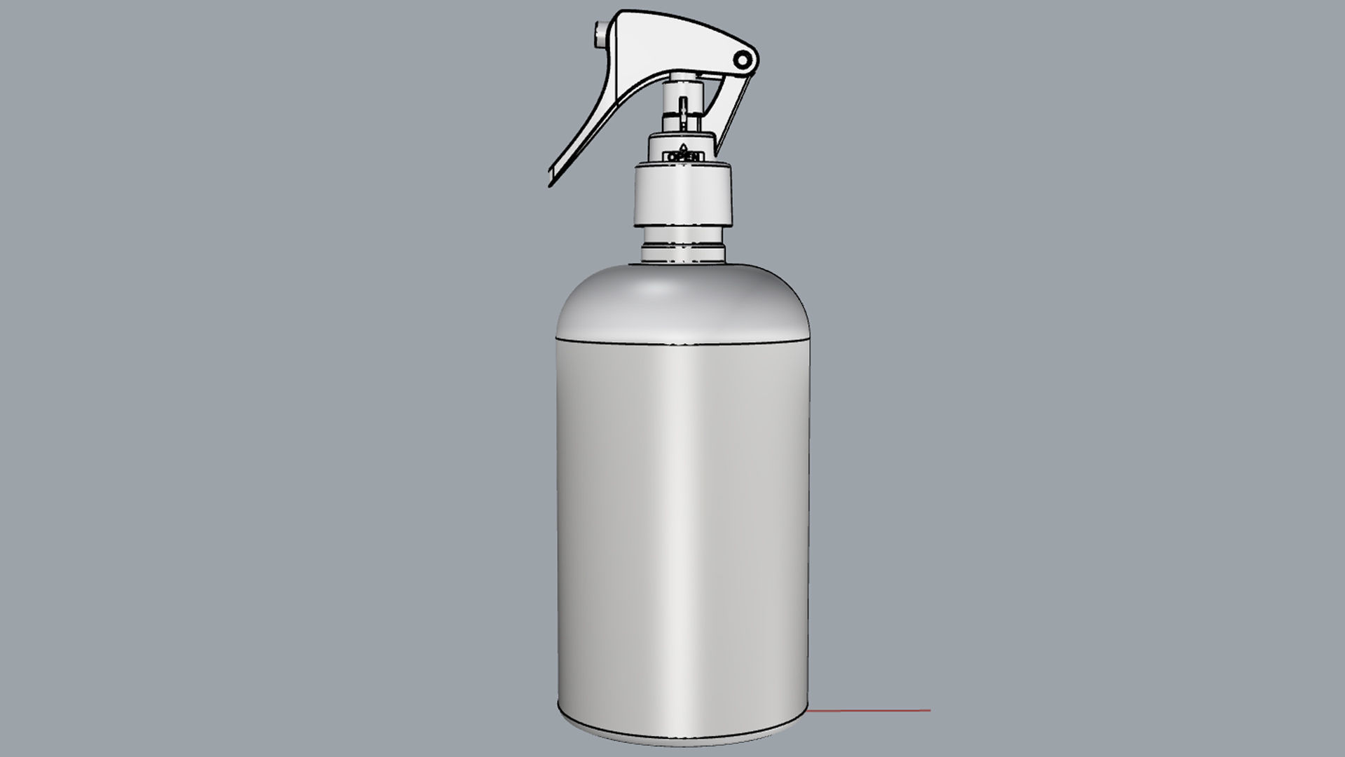 Cosmetic Container 03 Medium Size V2 3D model_12