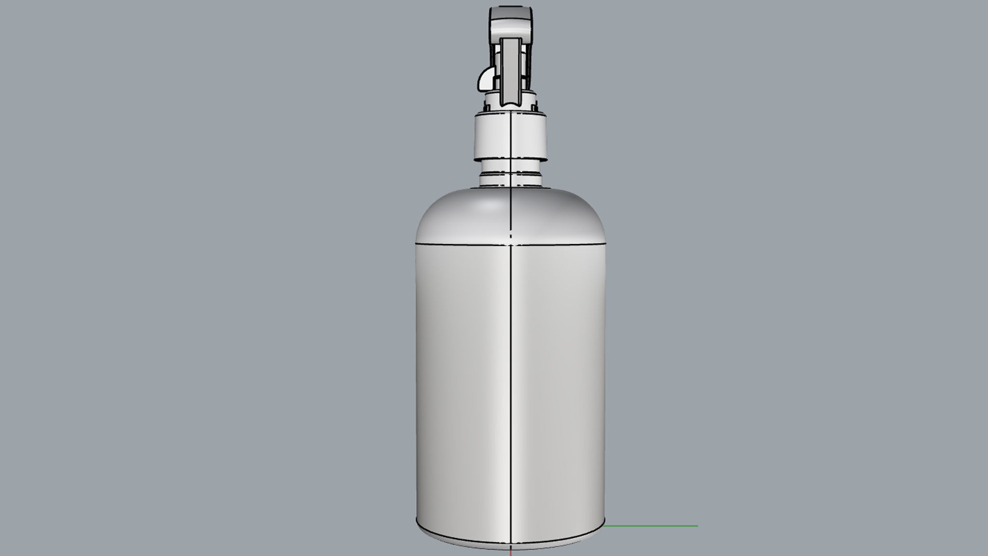 Cosmetic Container 03 Medium Size V2 3D model_13