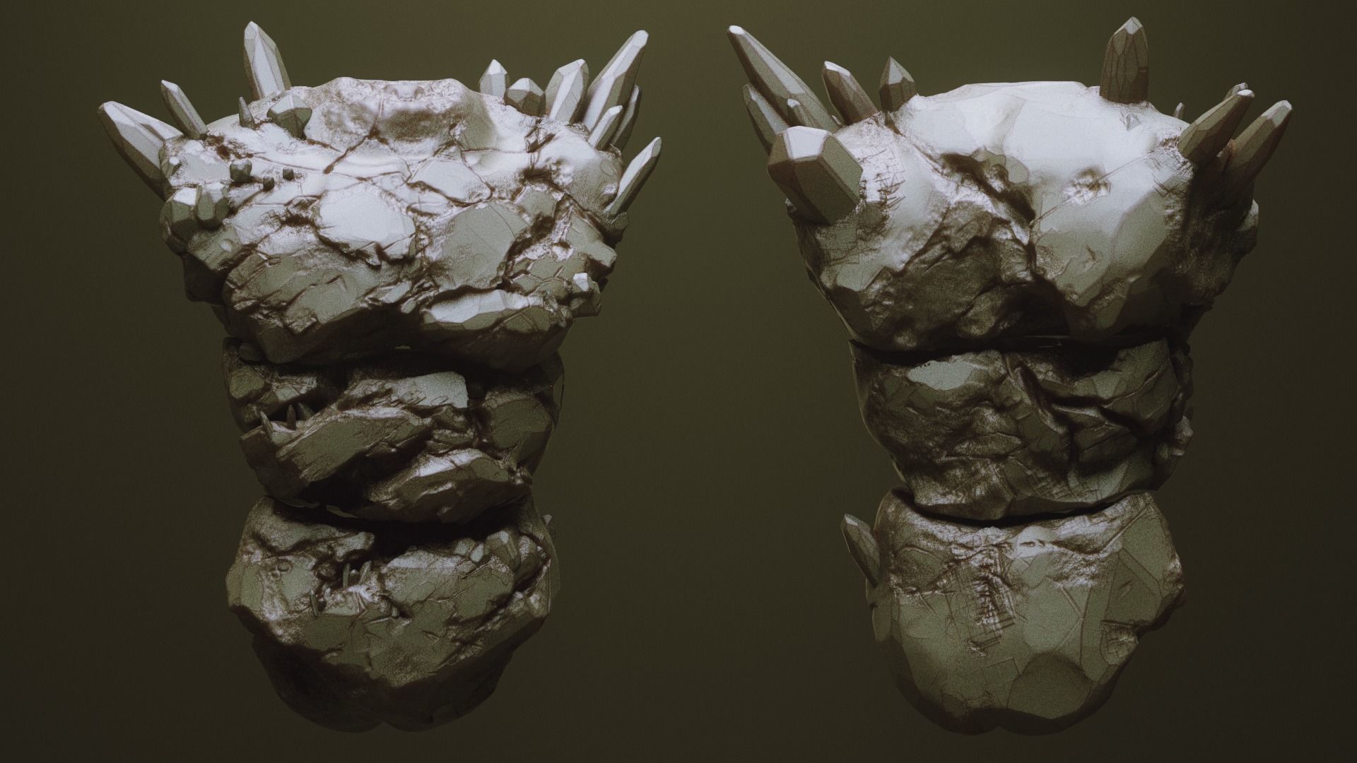 TORSOS - 33 Character and Creature Insert meshes and OBJs 3D model_19