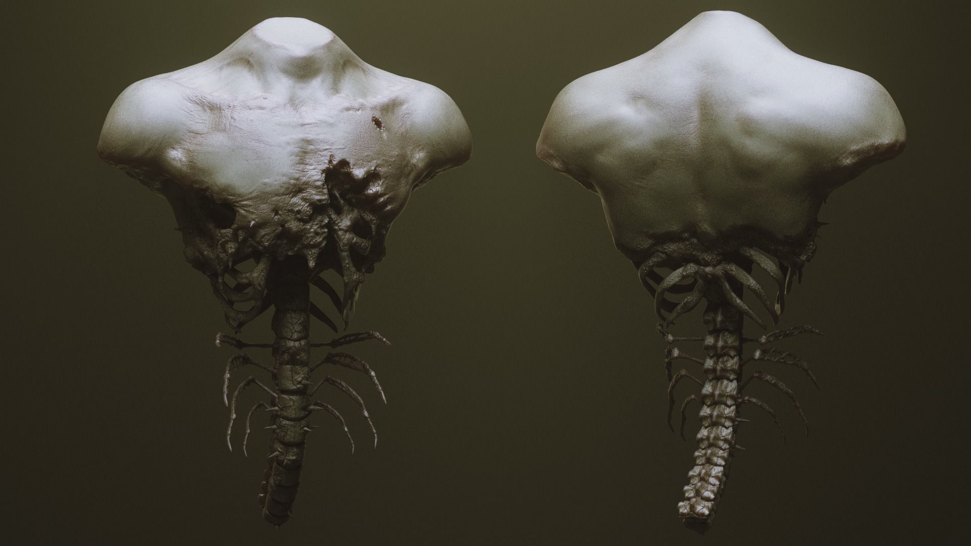 TORSOS - 33 Character and Creature Insert meshes and OBJs 3D model_27