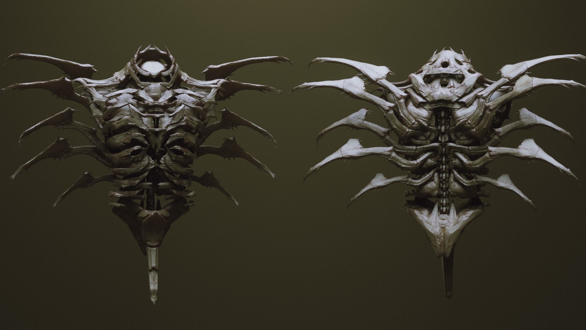 TORSOS - 33 Character and Creature Insert meshes and OBJs 3D model_21