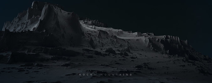 Rocky Mountains 3D model