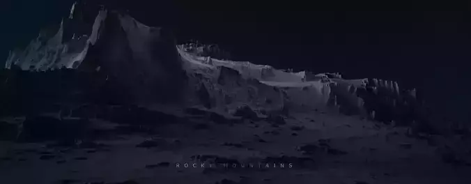 Rocky Mountains 3D model